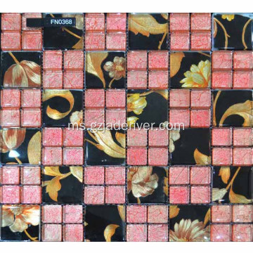 10x10 Stone Mosaic Tile untuk Wall Bathroom